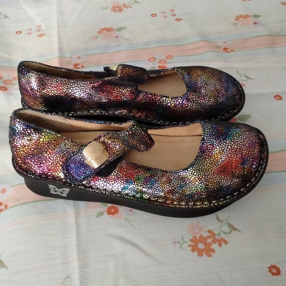 ❤️ALEGRIA Paloma Aura Rainbow Multicolor Mary Jane Comfort Shoes 7 37 - Picture 2 of 9